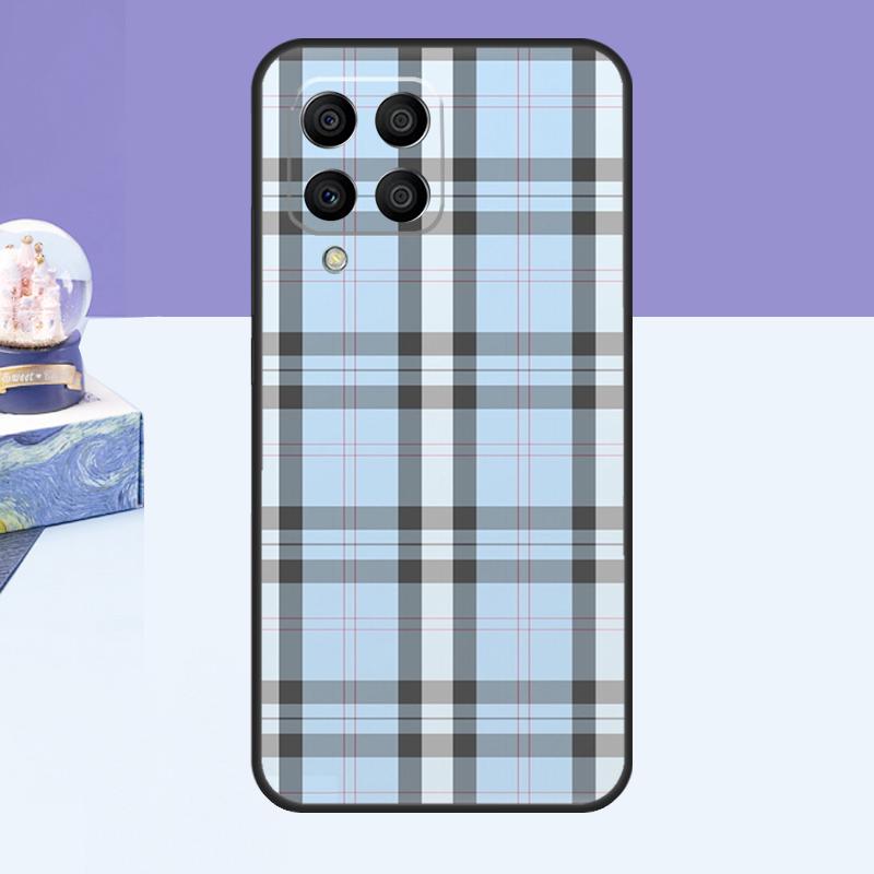 Plaid Pattern Stripes Case For Samsung Galaxy M53 M33 M15 M35 M55 M11 M14 M34 M54 M31 M51 M12 M32 M52 M16 M36 M56