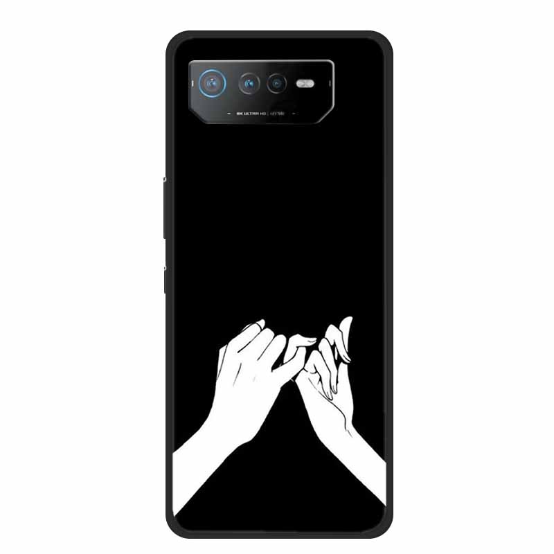 Für Asus ROG Phone 6 Pro Hülle Phone6 Pro Coque Schwarzes TPU Silikon Weiche Rückabdeckung Hülle Für Asus ROG Phone 6D Ultimate Handyhülle