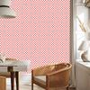 Checkerboard wallpaper, coral and white, subtle detail, 50x1000