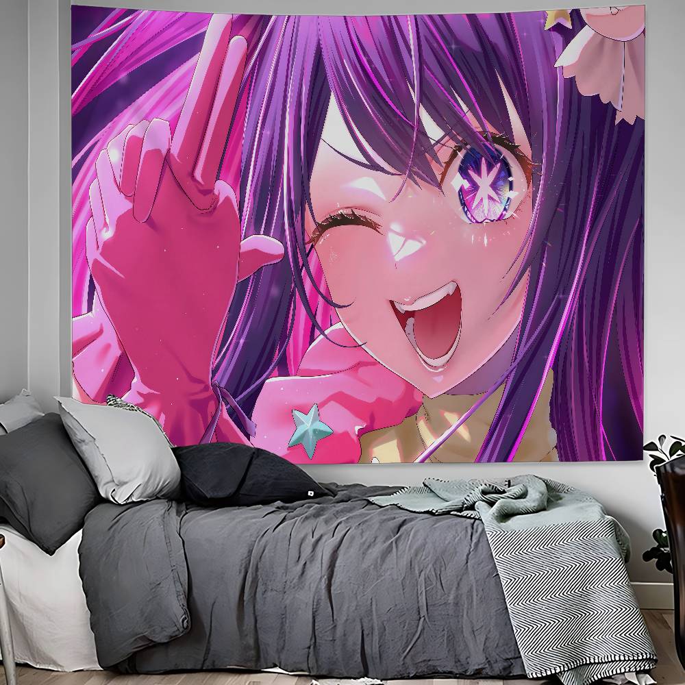 Kawaii Anime Oshi No Ko Hanging Bohemian Tapestry Bohemian Wall Tapestries Mandala Kawaii Room Decor