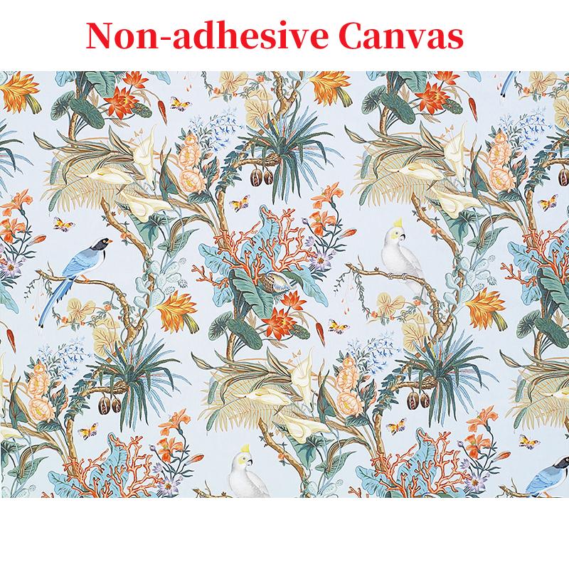 Mural Wallpaper 3D Retro Pastoral Rain Forest Flowers And Birds Art Wallpaper Living Room TV Sofa Background Wall Painting Papel De Parede