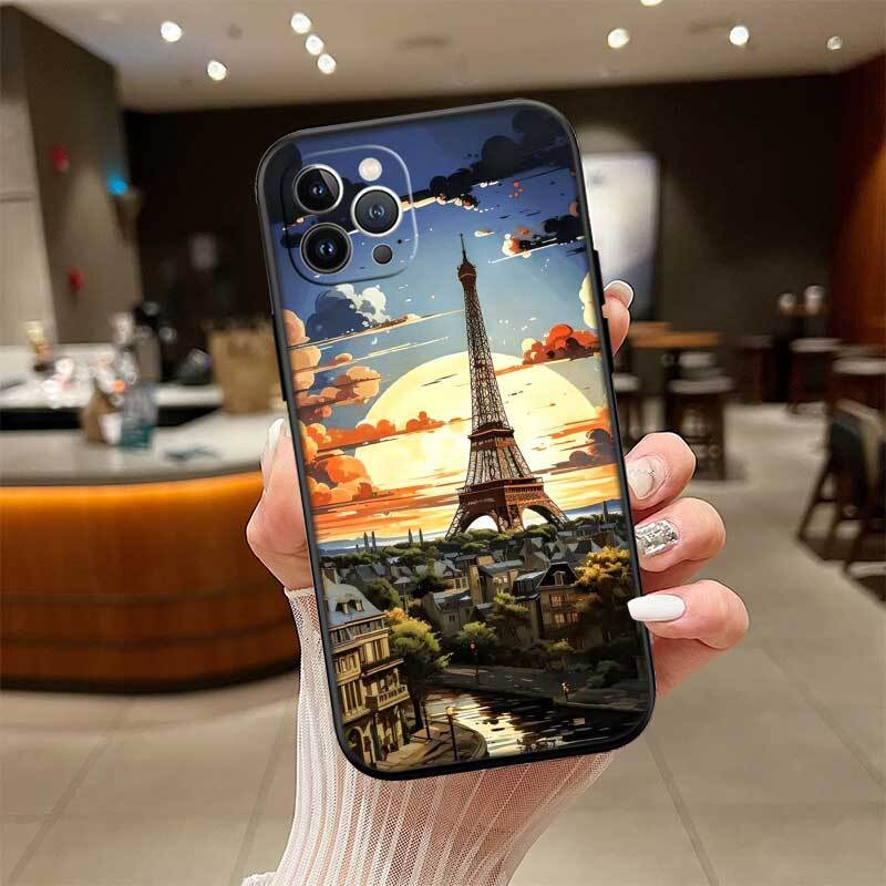 Paris Eiffel Tower Case for Samsung Note 20 10 S25 Plus Ultra Lite FE M20 M21 M30 M31 M51 A11 A26 A51 A52 A53 A56 A70 A71 A72 A73