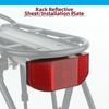 Red Bike Rear Reflector Taillight Plastic Battery Powered Rear Taillight