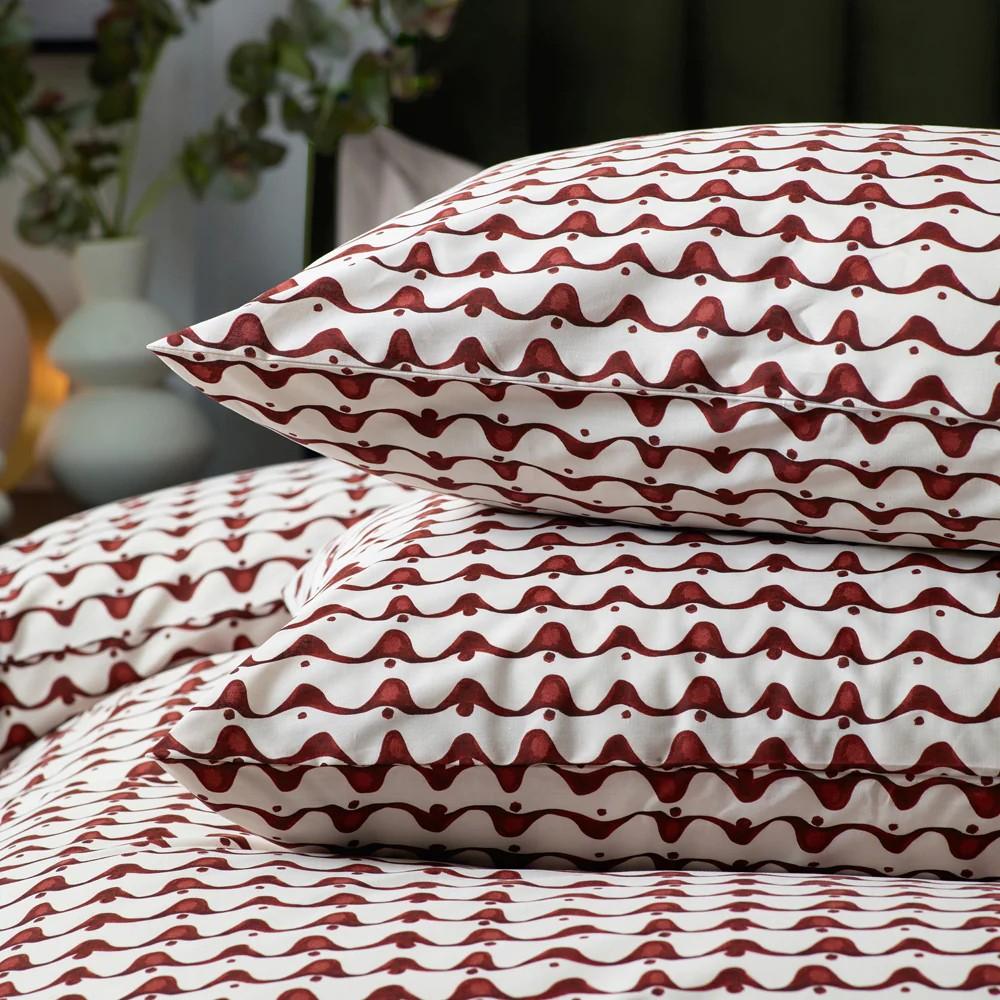 Hoem Avery Cotton Blend Abstract Duvet Cover Set