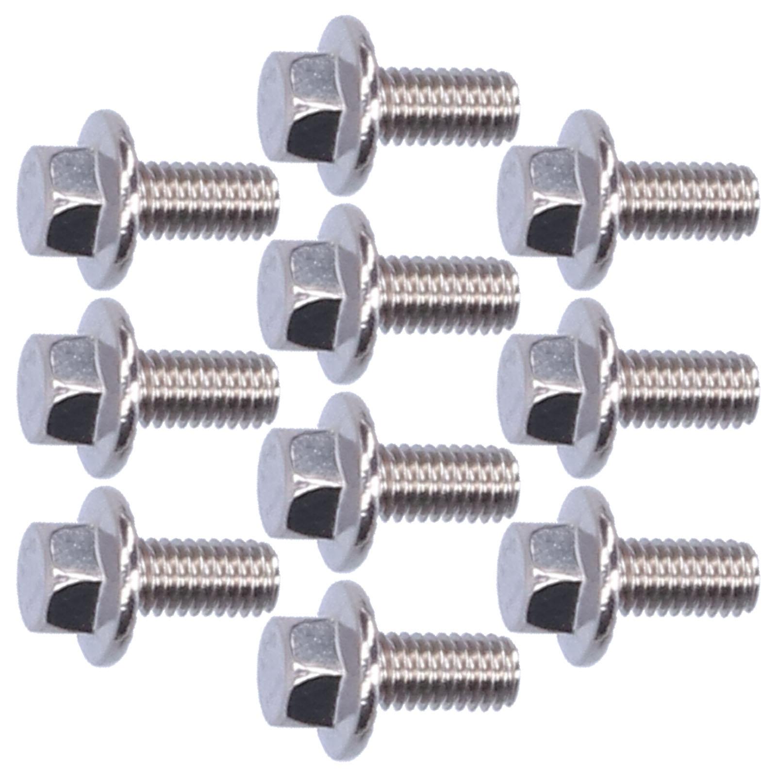 

10 шт. Болты с шестигранной головкой с фланцем из нержавеющей стали 304, аксессуар, M5 1012162025303540ммM5x40