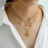 Women's Necklace Alloy Double Layered Bee-shape Pendant Clavicle Chain