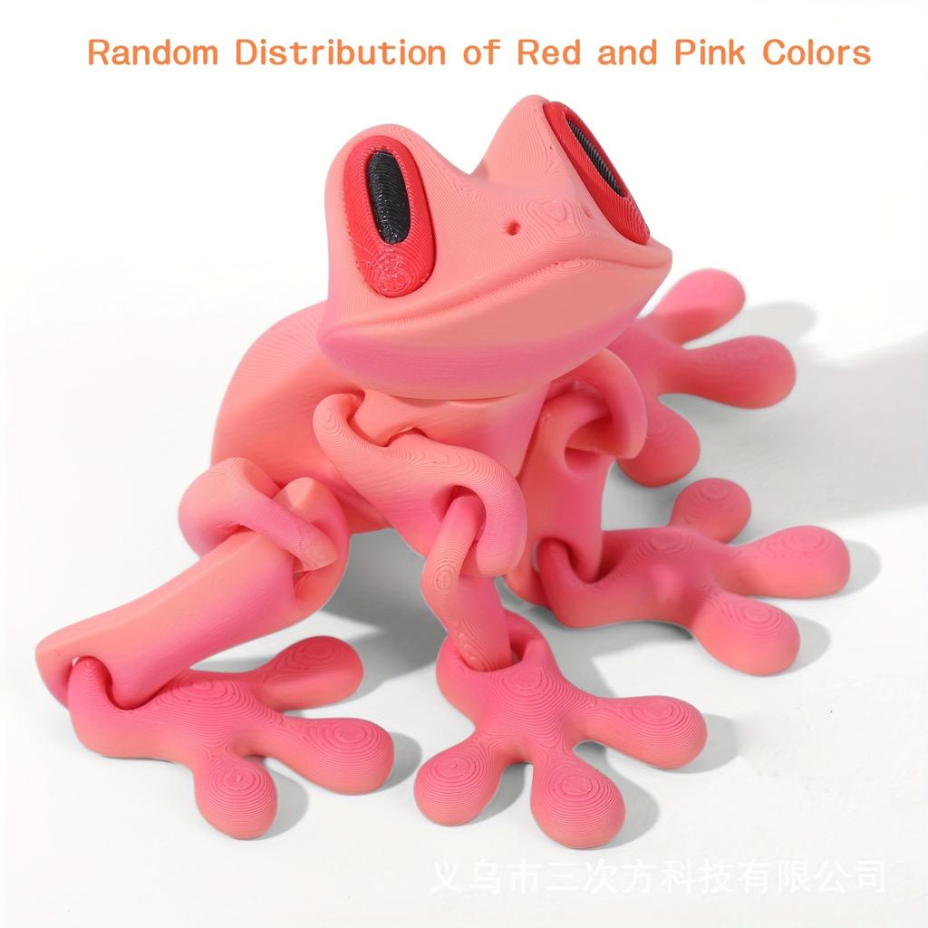 3D Printed Frog Refrigerator Magnet - Fun Frog-Shaped ABS Fridge Decor, Novelty Kitchen Accessory, Perfect Gift for Frog Lovers
