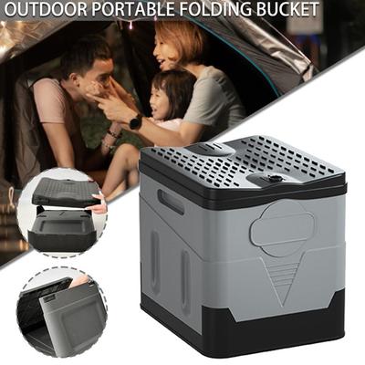 Folding Toilet Camping Folding Toilet Portable Car Bucket Space-Saving Outdoor Hiking Travel