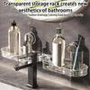 Wall-mounted Suction Cup Sink Rack Punch-free Bathroom Sink Faucet Rack Wash Basin Racks Multifunctional