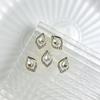Xi Fei Hui Palace Alloy Nail Art Jewelry New Chinese-Style Explosive Flash Fertilizer Square Love Water Drop Diamond Palace Armor With Diamond
