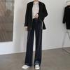 Pantaloni Larghi a Vita Alta Elasticizzata in Velluto Dorato da Donna - Taglie Forti Casual per Primavera/Autunno