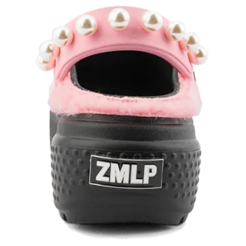 Zanmang Loopy X Crocs Comfortable and Versatile Hole Shoes Unisex Pink