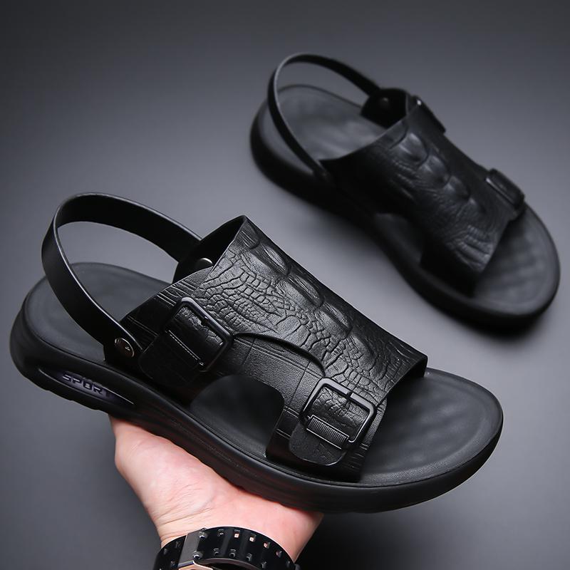 Outdoor Herrensandalen Outdoor Sommer Hausschuhe Hochwertige Schuhe 2025 Sommer Ledersandalen für Herren Neue Herren Laufschuhe