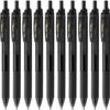Pentel Ballpoint Pen Gel Ink EnerGel ES 0.7mm Black Barrel BL127-A 10 Pieces