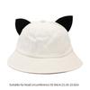 Unisex Harajuku Fischerhut Atmungsaktiver Fischerhut Sonnenhut Kätzchenohr-Dekore Sport Vintage Kätzchenohr