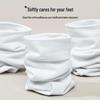 Odor-Resistant Unisex Disposable Socks for Autumn & Winter Travel - Black Mid-Calf