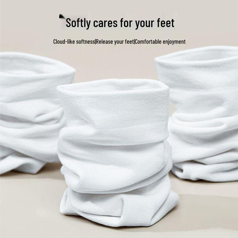 Odor-Resistant Unisex Disposable Socks for Autumn & Winter Travel - Black Mid-Calf