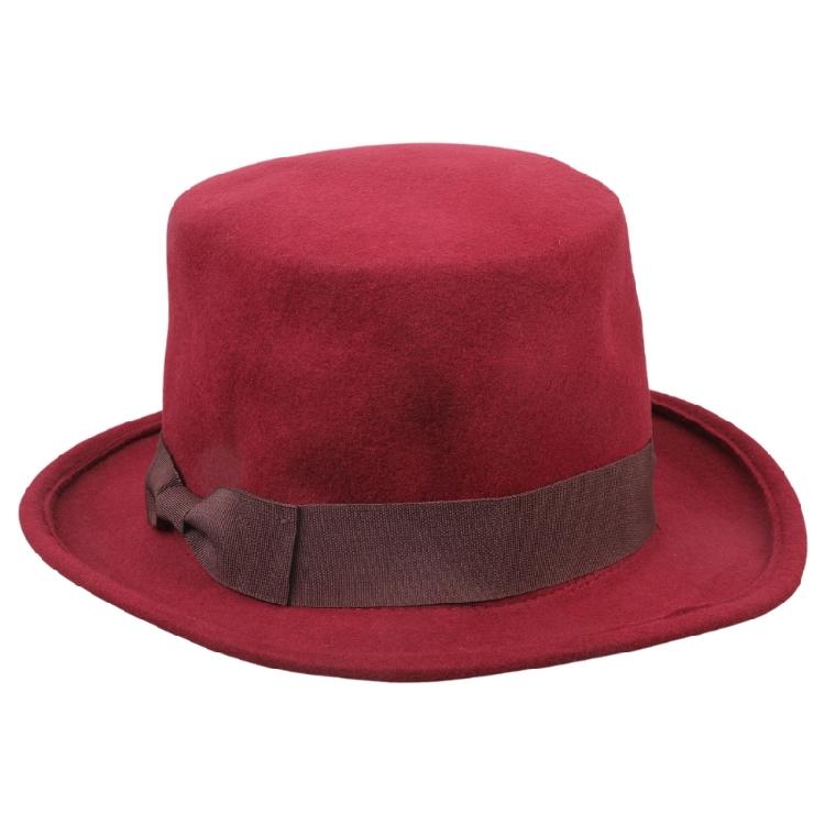 Мужской Цилиндр Шерстяная Шляпа Федора Подарок Парню Цилиндр С Короткими Полями