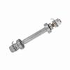 Durable Length 140mm 180mm Bike Wheel Hub Axle 6000 Bearing Sliver Solid Shaft Lever Metal Front Rear Hub Axle Bike Repair
