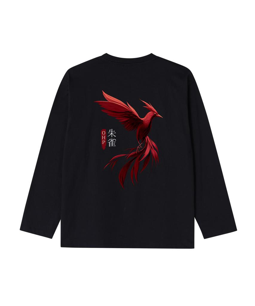 OHP Ohpxjoy Bred Vermilion Bird Basic Long Sleeve T-Shirt