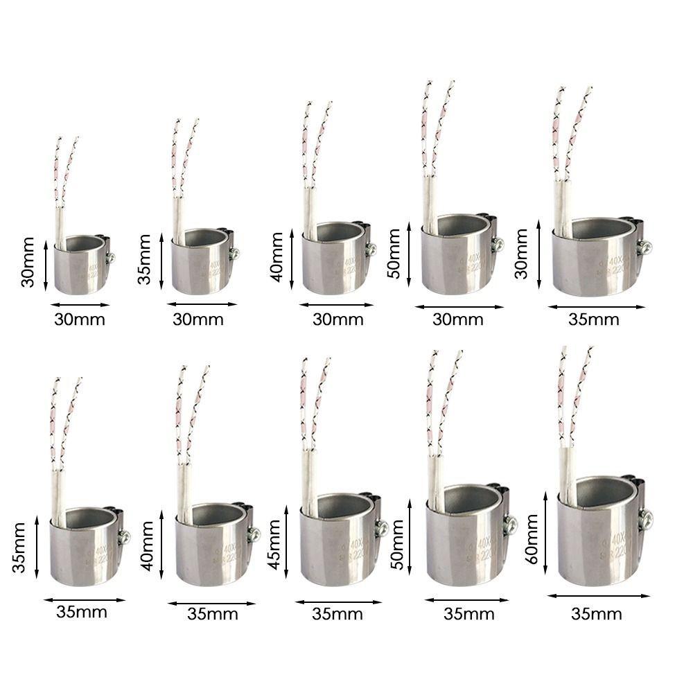 1pc Stainless Steel Heating Ring Electric Heating Wire of Injection Molding Machine Firing Nozzle Barrel 220V Heating Coil