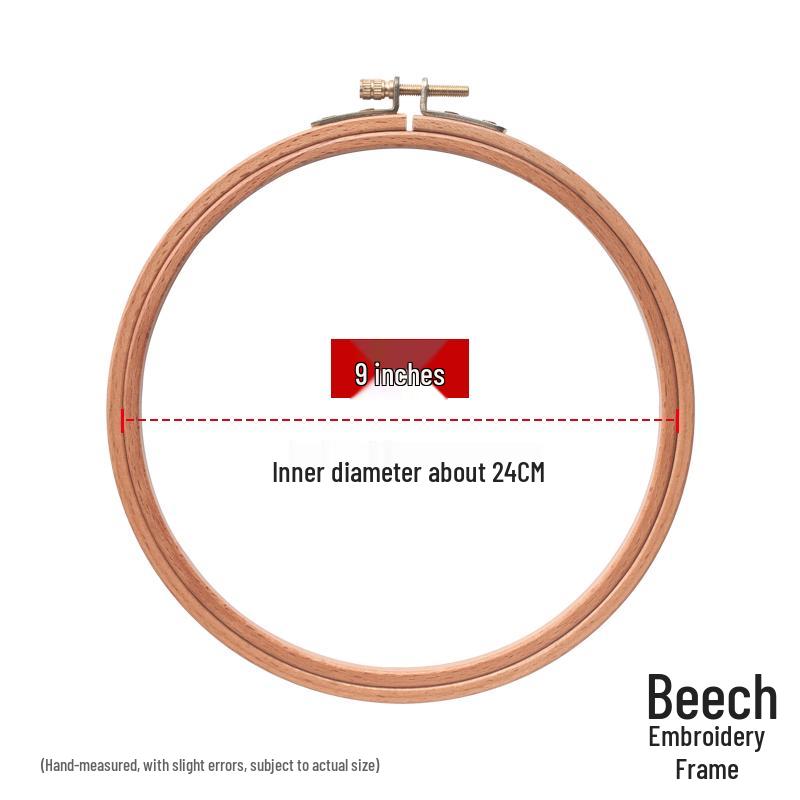 Cross Stitch Embroidery Hoop Kit: Beginner's Frame and Tools