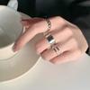 3Pcs Hip-Hop Japanese Style Open Adjustable Alloy Index Finger Ring For Women Men Personality Cool Punk Ring  Jewelry