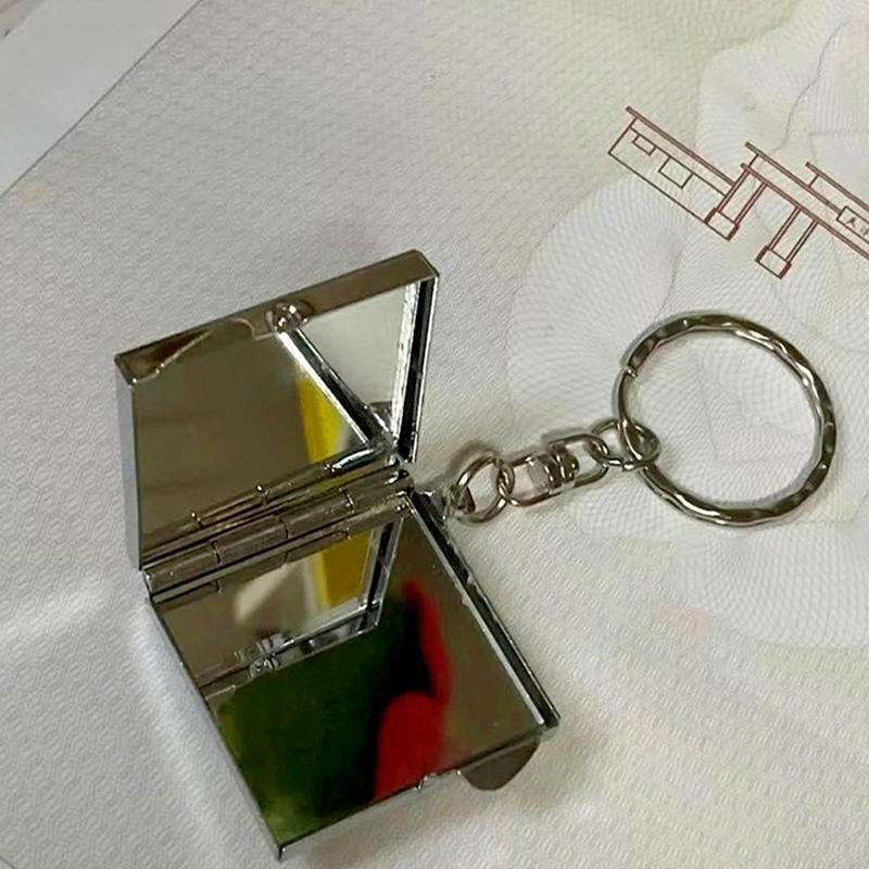 

Женщины Девушки Сумка Подвески Макияж Мини Помада Зеркало Портативный Складной Ретро Стиль Подарочные Аксессуары