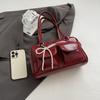 Fashionable Underarm Bow Bag for Women  Korean Edition New Simple Leisure Pillow Bag Trendy Versatile Shoulder Bag