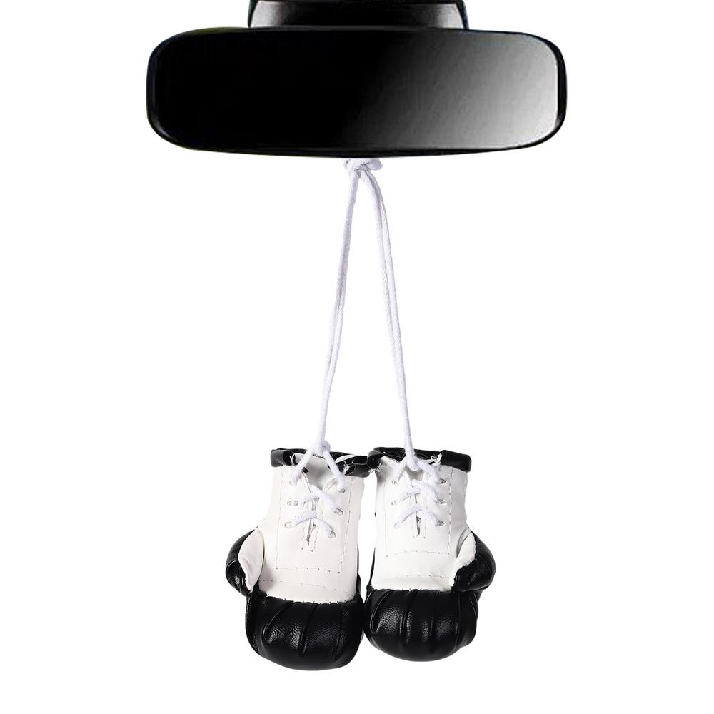 

Подвеска в виде боксерских перчаток для автомобиля, мини-боксерские перчатки из искусственной кожи, брелок, декоративный многофункциональный аксессуар для интерьера автомобиля, сумка