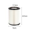 Washable Filter for Wet/Dry Vac with Corrugated Surface for Ridgid VF4000 WD5500, WD0671 Vacuum Cleaners. Vacuum Accessories.