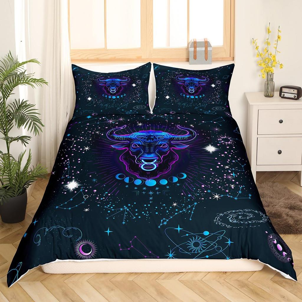 UFO Duvet Cover Set for Kids Boys Girls Teens Queen Lightweight Quilt Cover Outer Space Theme Bedding Set Bedroom Decor No Quilt