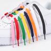 1 Pair New Black White Shoe Laces / AF1 Shoelaces Flat Thicken Weave Craft Off High-top Sneaker Shoelace Accessories 25 Colors