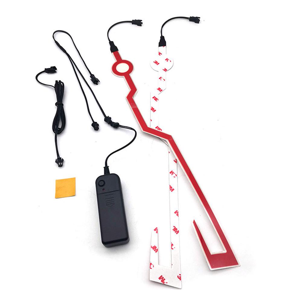 Motorcycle Helmet Cold Light Strip Helmets Mode Night Time Riding Signal Flashing Lights Strip Bar
