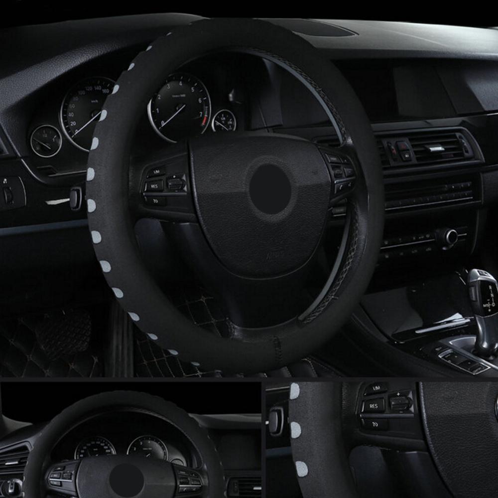 Car Steering-wheel Covers EVA Punching Car Steering Wheel Cover Diameter 38cm Universal Skidproof Fit For Most Cars Car-styling