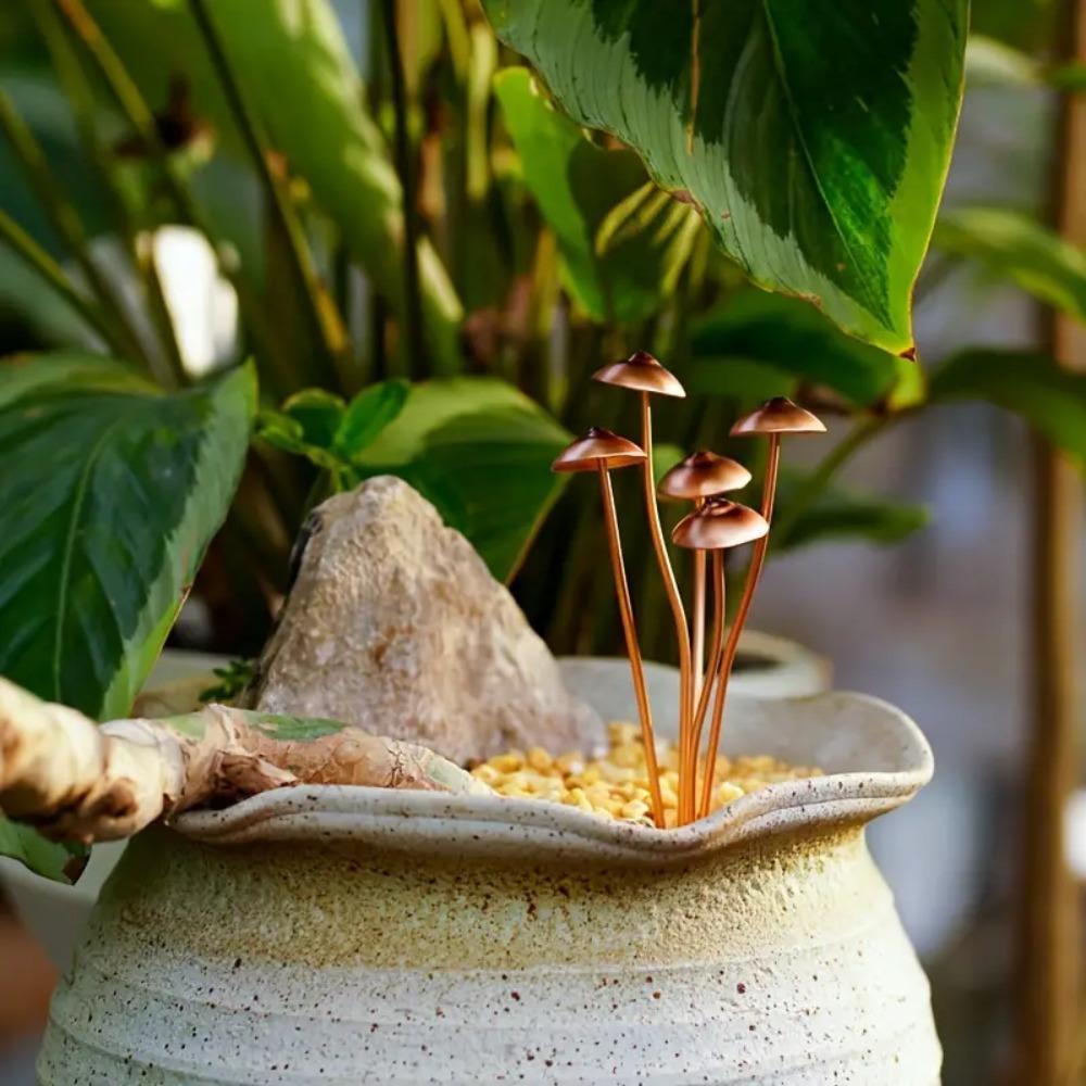 Unique Mushroom Garden Statue Rustic Mushroom Ground Decoration Wedding Decoration