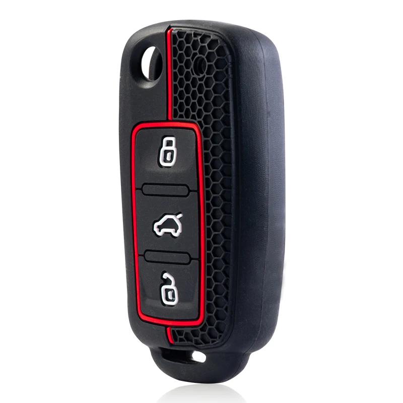 Car Remote Key Case Cover For Volkswagen Vw Polo Golf Passat Tiguan Beetle Caddy T5 Up Eos Skoda Octavia Seat Leon Altea