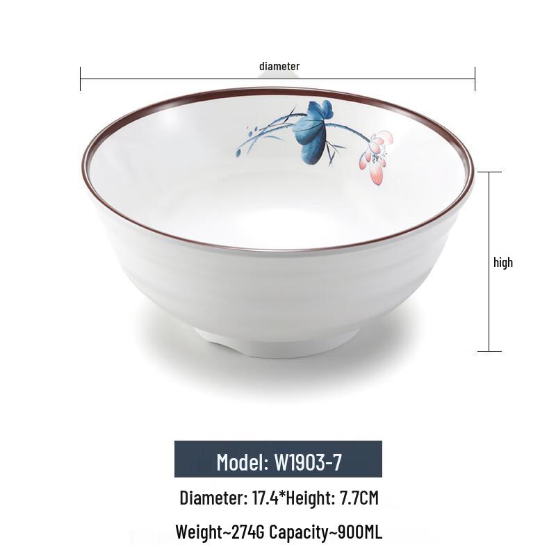 Меламиновая миска для лапши в китайском стиле