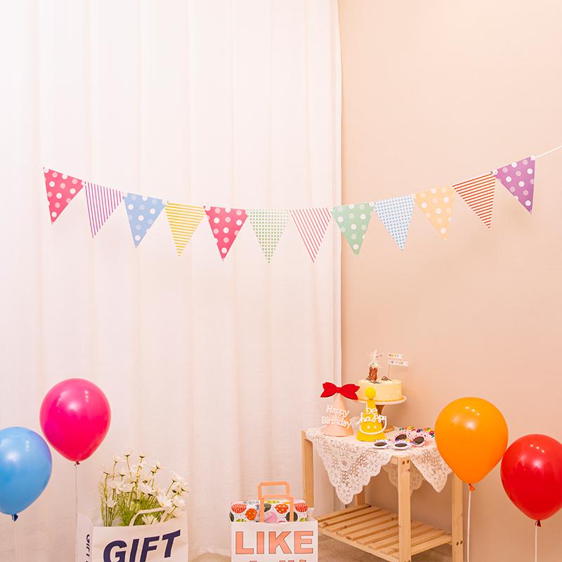 Happy Birthday Banner für die erste Party eines Babys Dekoration