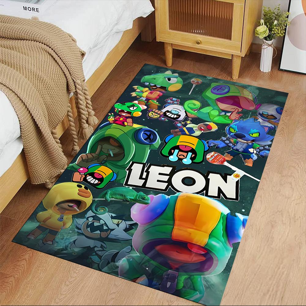 Brawl Stars Area Rug Perfect for Dormitory Entryway Decorate Room Bedrooms Anti-slip Rug Office Home Decor