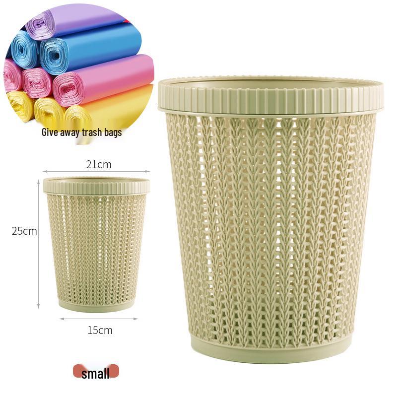 Automatic Bag-Changing Trash Can with Hollow Design - Kitchen Trash Bin with Eco-Friendly Features