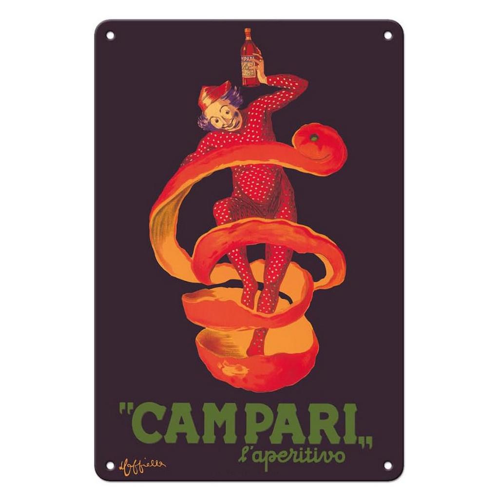 Campari Metal Tin Signs Martini Wall Decoration Plaque Vintage Art Poster Iron Painting for Man Cave Home Cafe Garden Club Bar