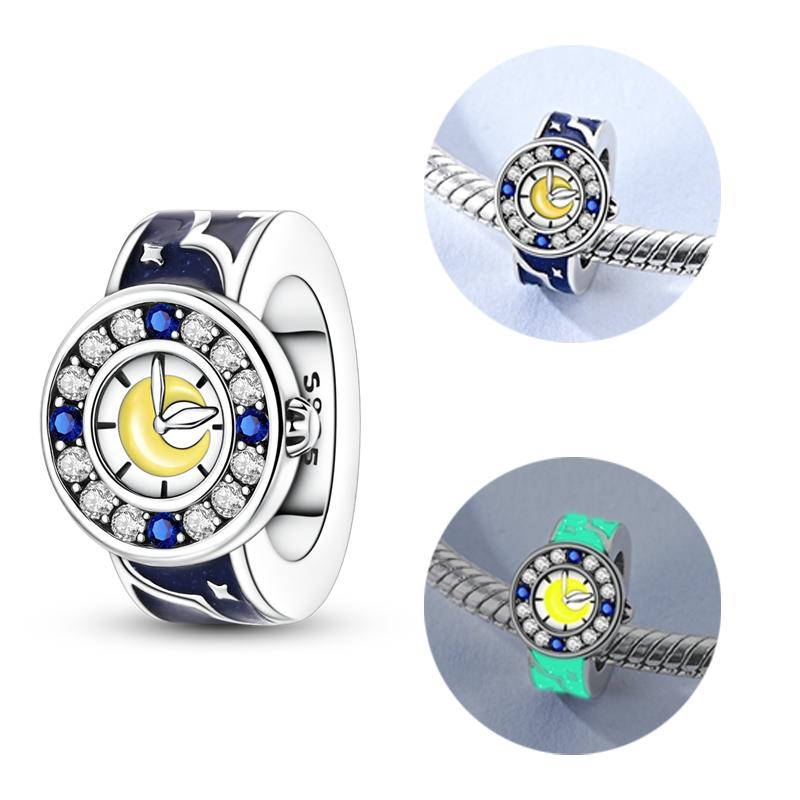 Copper Charms Beads Pendant Flying Piglet Crucifixion Bunny Robot Charm Fit Original Bracelet Women Jewelry Gift