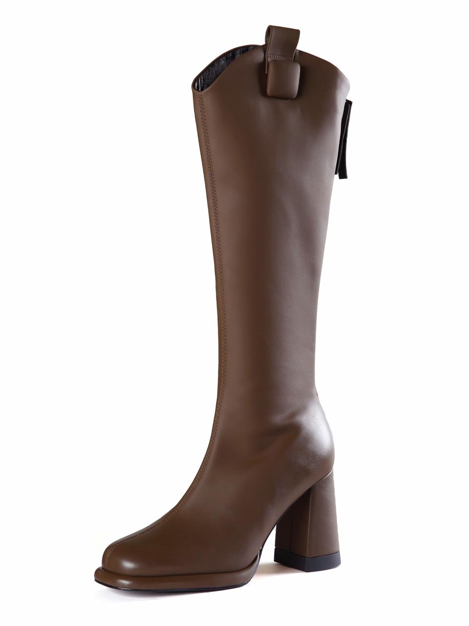 

Модные женские сапоги длиной до колена с леопардовым принтом и круглым носком 2024 года, горячая распродажа, новые однотонные туфли с молнией сзади, модная женская обувь для активного отдыха 39