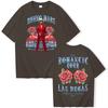 Bruno Mars Love Trip From Las Vegas To Phoenix USA 2026 Rosecolored Unisexs Tshirt Unisex Cotton Oneck Shortsleeved