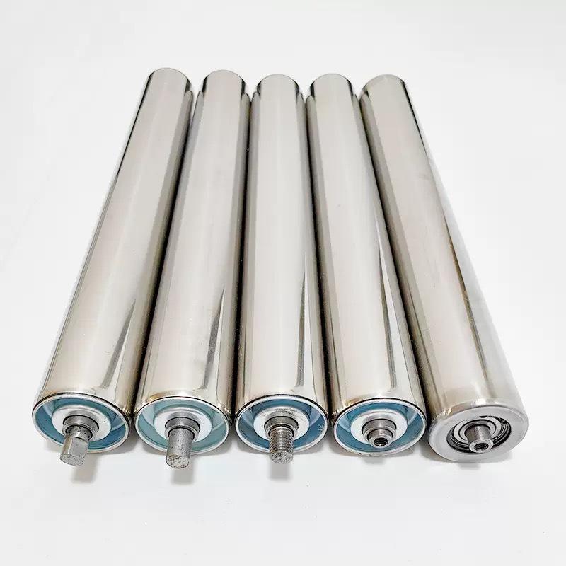 Non-Powered Stainless Steel Galvanized Roller Unloading Conveyor and Wheel Shaft