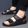 Fashion Genuine Leather Men Sandals Fashion Outdoor Casual Sport Sandals High Quality Business Sandals for Men Summer New Beach Slippers