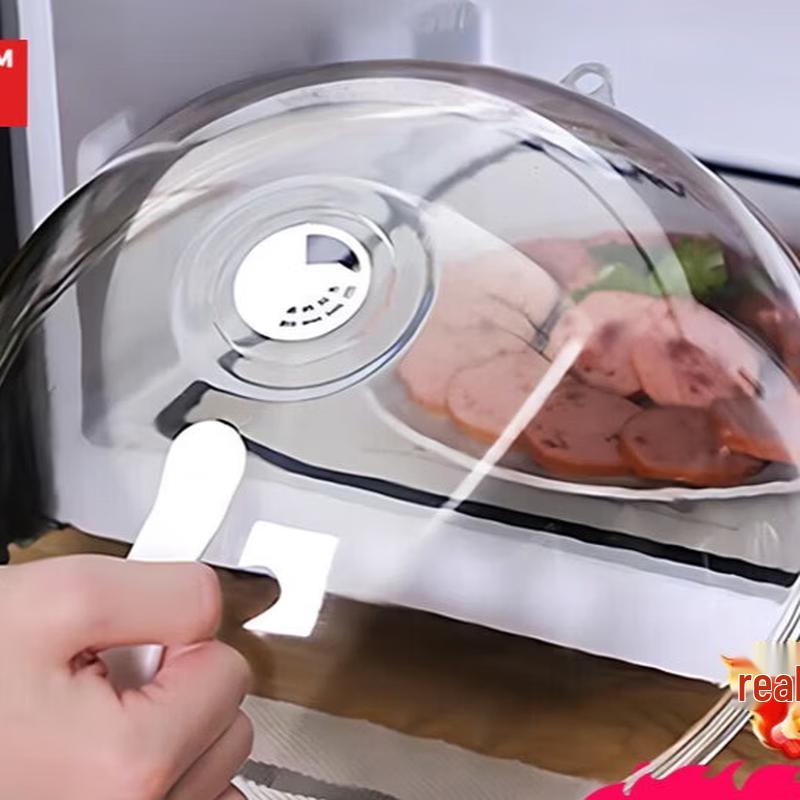 Food Grade Glass Microwave Splatter Cover with Steam Vent