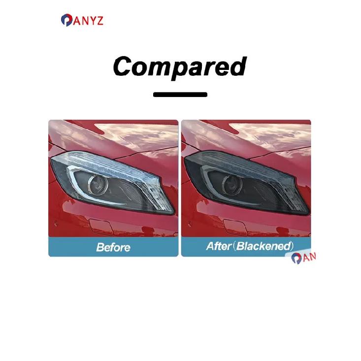 Car Headlight Protective Film Transparent Black TPU Sticker For Mercedes Benz CLS Class W218 C218 C257 CLS350 AMG Accessories