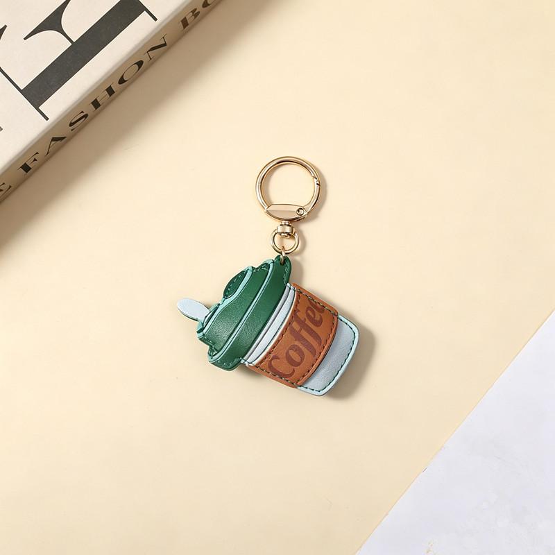 Ins Kreativ Cool Süßigkeiten Leder Kaffeebecher Stil Mode Tasche Hängende Dekoration Handyhülle Anhänger Kette Schlüsselanhänger